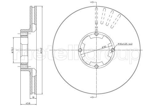 FRI.TECH. Jarrulevy BD0317