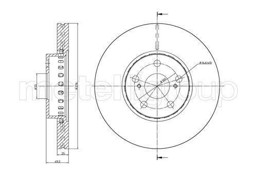 FRI.TECH. Jarrulevy BD0955