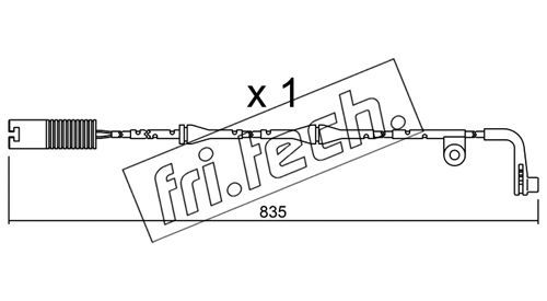 FRI.TECH. Kulumisenilmaisin, jarrupala SU.158