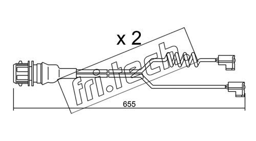 FRI.TECH. Kulumisenilmaisin, jarrupala SU.186K