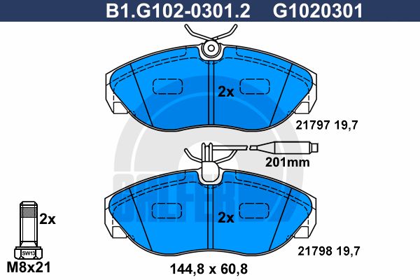 GALFER Jarrupala, levyjarru B1.G102-0301.2