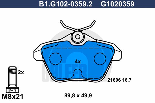 GALFER Jarrupala, levyjarru B1.G102-0359.2