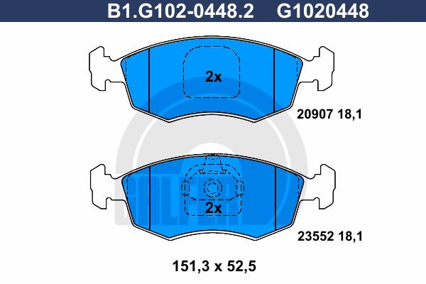 GALFER Jarrupala, levyjarru B1.G102-0448.2