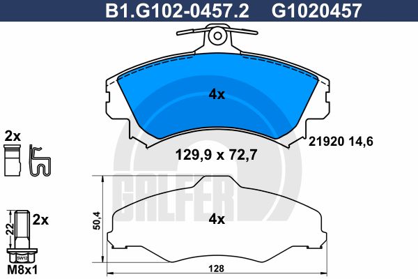 GALFER Jarrupala, levyjarru B1.G102-0457.2