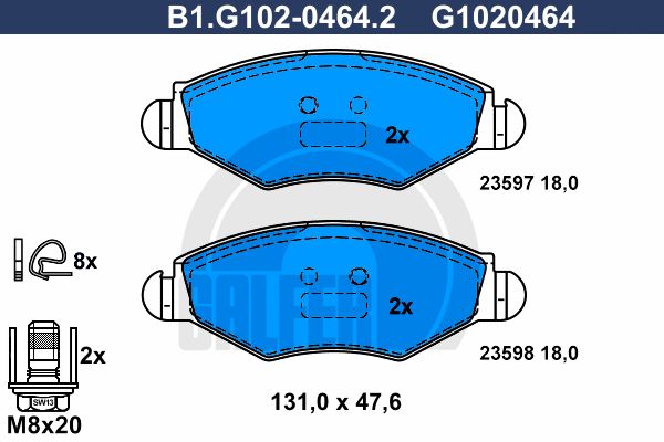 GALFER Jarrupala, levyjarru B1.G102-0464.2