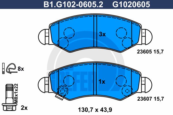 GALFER Jarrupala, levyjarru B1.G102-0605.2