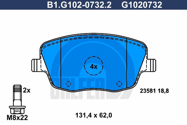 GALFER Jarrupala, levyjarru B1.G102-0732.2