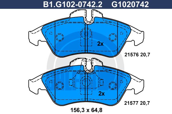 GALFER Jarrupala, levyjarru B1.G102-0742.2