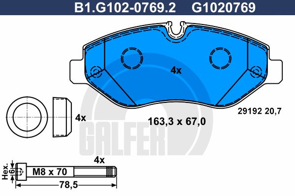 GALFER Jarrupala, levyjarru B1.G102-0769.2