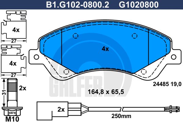 GALFER Jarrupala, levyjarru B1.G102-0800.2