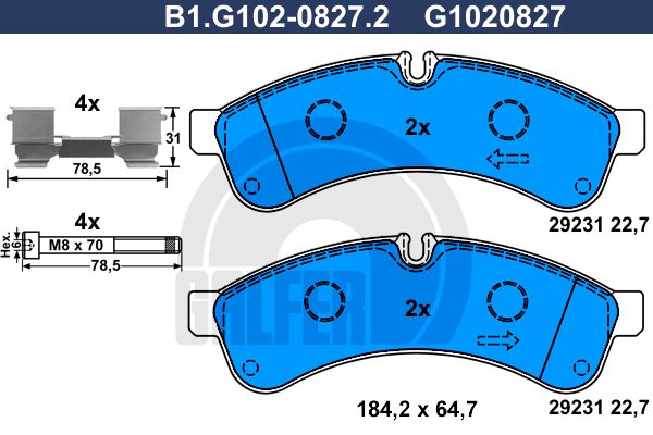 GALFER Jarrupala, levyjarru B1.G102-0827.2