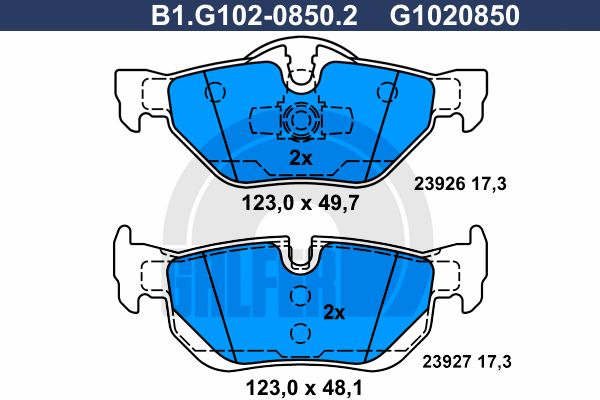 GALFER Jarrupala, levyjarru B1.G102-0850.2