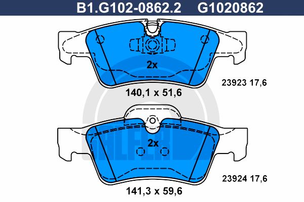 GALFER Jarrupala, levyjarru B1.G102-0862.2