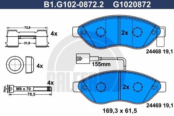 GALFER Jarrupala, levyjarru B1.G102-0872.2