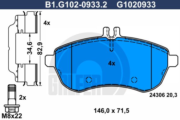 GALFER Jarrupala, levyjarru B1.G102-0933.2