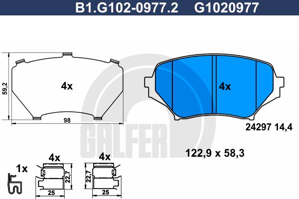 GALFER Jarrupala, levyjarru B1.G102-0977.2