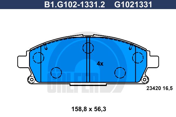 GALFER Jarrupala, levyjarru B1.G102-1331.2