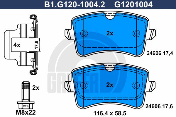 GALFER Jarrupala, levyjarru B1.G120-1004.2