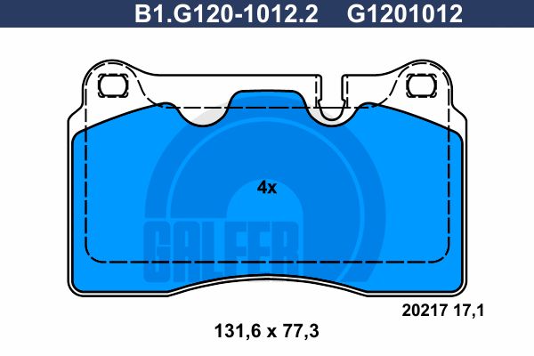 GALFER Jarrupala, levyjarru B1.G120-1012.2