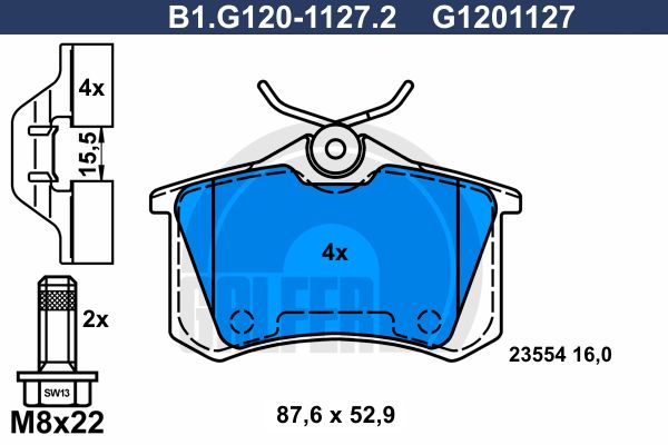 GALFER Jarrupala, levyjarru B1.G120-1127.2