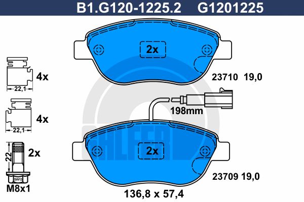 GALFER Jarrupala, levyjarru B1.G120-1225.2