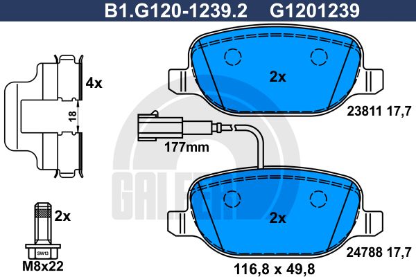 GALFER Jarrupala, levyjarru B1.G120-1239.2