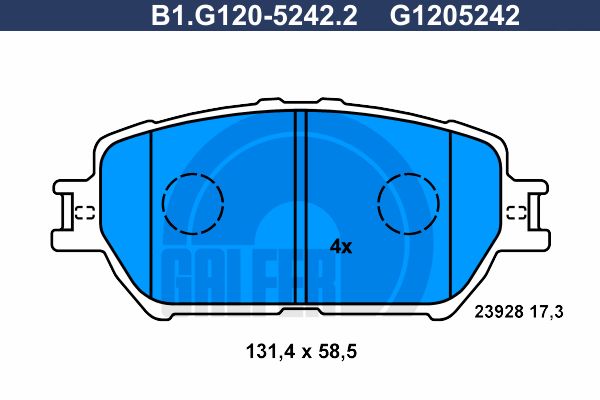 GALFER Jarrupala, levyjarru B1.G120-5242.2