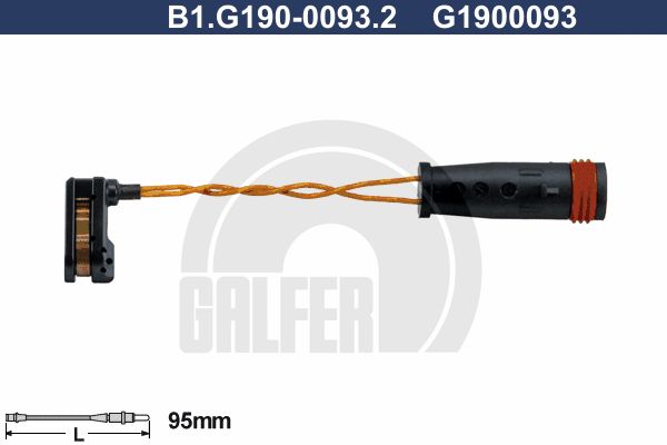 GALFER Kulumisenilmaisin, jarrupala B1.G190-0093.2