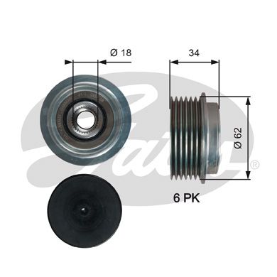 GATES Vapaakytkin OAP7203