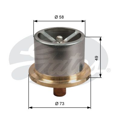 GATES Termostaatti, jäähdytysneste TH51386