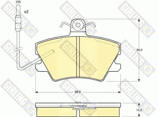 GIRLING Jarrupala, levyjarru 6109681