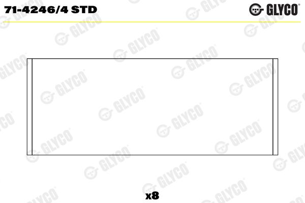 GLYCO Kiertokangen laakeri 71-4246/4 STD