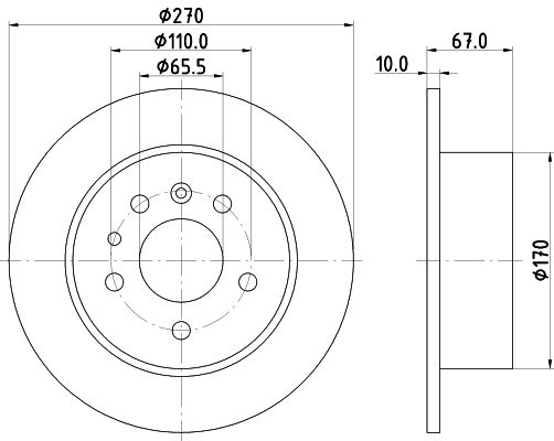 HELLA Jarrulevy 8DD 355 101-431