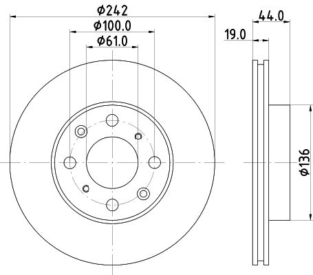 HELLA Jarrulevy 8DD 355 103-101