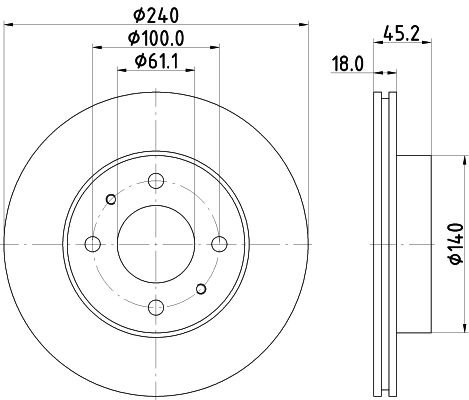 HELLA Jarrulevy 8DD 355 103-331