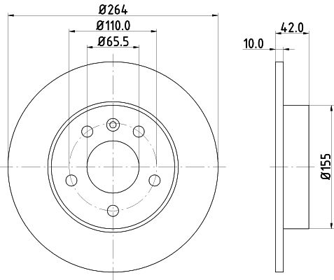 HELLA Jarrulevy 8DD 355 106-111