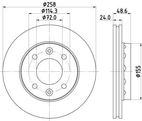 HELLA Jarrulevy 8DD 355 107-361