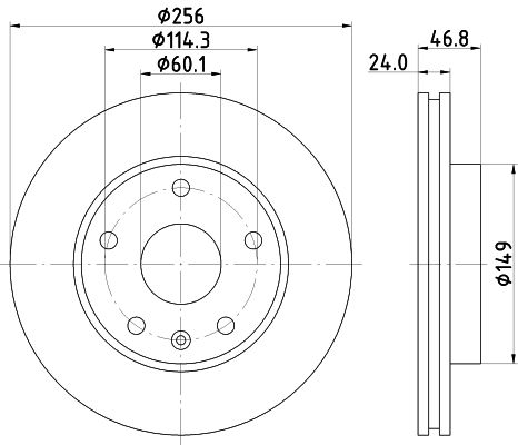 HELLA Jarrulevy 8DD 355 113-571