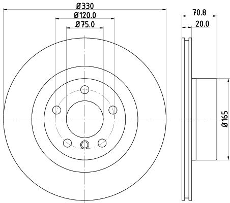 HELLA Jarrulevy 8DD 355 121-801