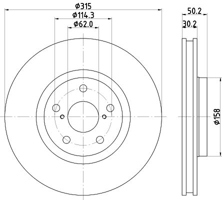 HELLA Jarrulevy 8DD 355 122-241