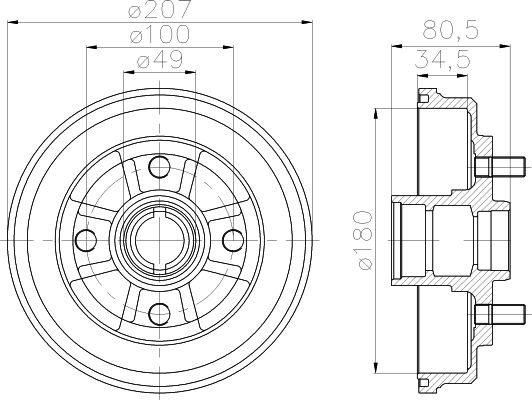 HELLA Jarrurumpu 8DT 355 302-061