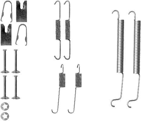 HELLA Tarvikesarja, jarrukengät 8DZ 355 200-971