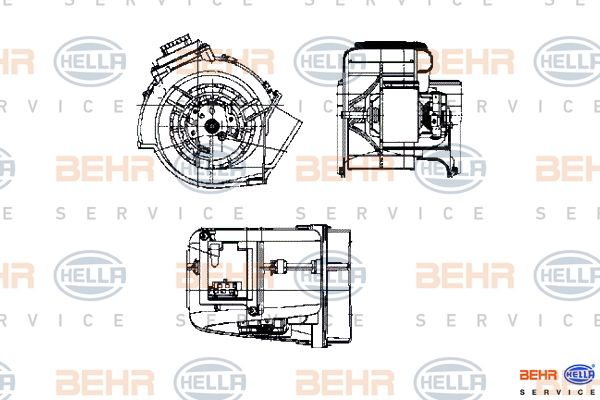 HELLA Sisätilapuhallin 8EW 009 159-371