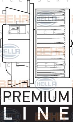 HELLA Sisätilapuhallin 8EW 351 039-321