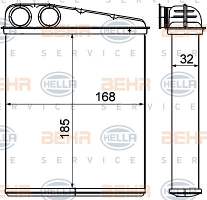 HELLA Lämmityslaitteen kenno 8FH 351 000-551