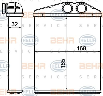 HELLA Lämmityslaitteen kenno 8FH 351 000-611