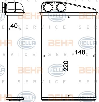 HELLA Lämmityslaitteen kenno 8FH 351 000-651