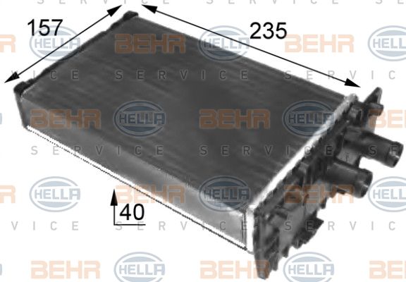 HELLA Lämmityslaitteen kenno 8FH 351 024-431