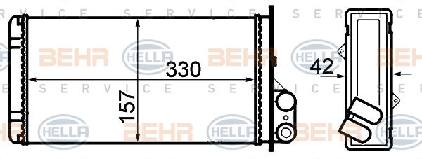 HELLA Lämmityslaitteen kenno 8FH 351 308-541