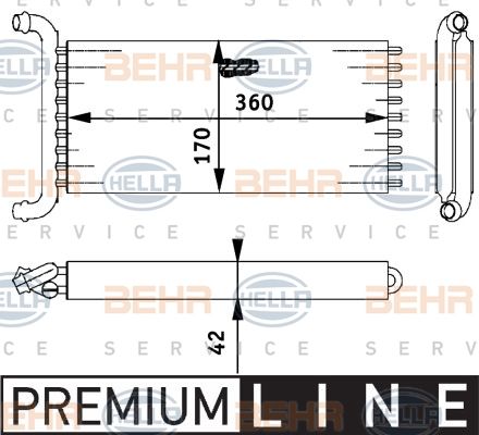 HELLA Lämmityslaitteen kenno 8FH 351 312-141